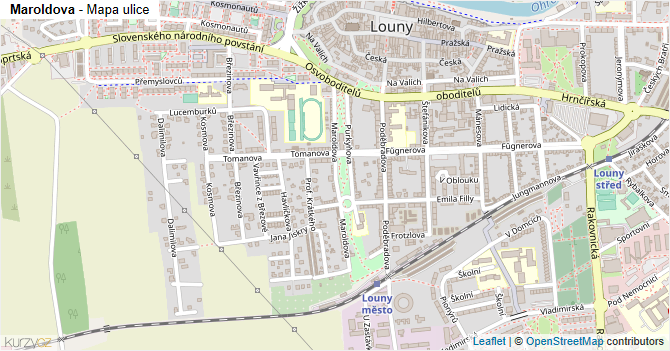 Maroldova - mapa ulice