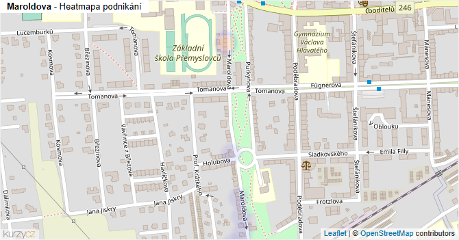 Maroldova - mapa podnikání