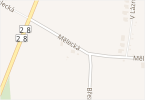 Mělecká v obci Louny - mapa ulice
