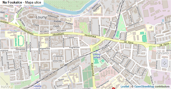 Na Foukalce - mapa ulice