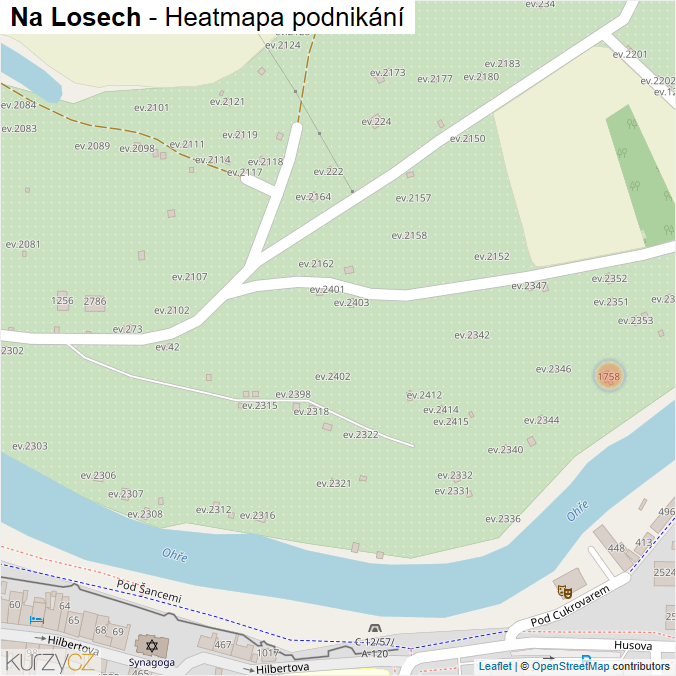 Mapa Na Losech - Firmy v ulici.