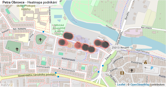 Petra Obrovce - mapa podnikání