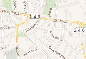 PhDr. Bořivoje Lůžka v obci Louny - mapa ulice