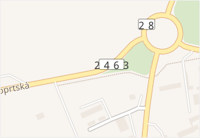 Postoloprtská v obci Louny - mapa ulice