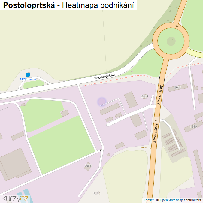 Mapa Postoloprtská - Firmy v ulici.