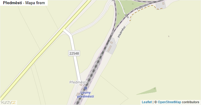 Předměstí - mapa firem