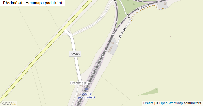 Předměstí - mapa podnikání