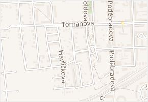 Prof. Krátkého v obci Louny - mapa ulice