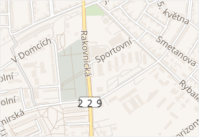 Rakovnická v obci Louny - mapa ulice