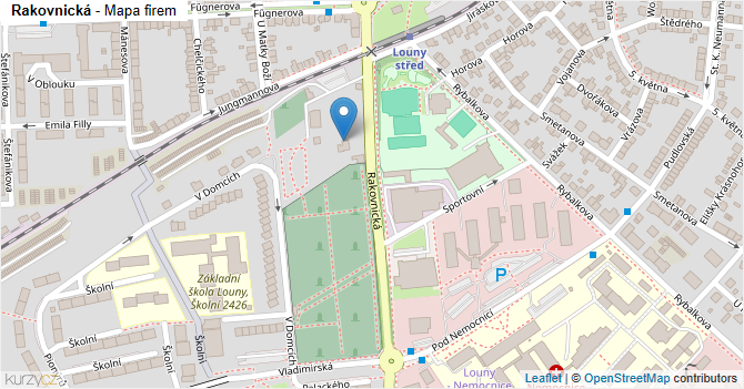 Rakovnická - mapa firem