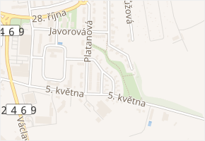 Šeříková v obci Louny - mapa ulice