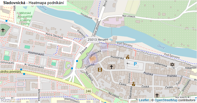 Sladovnická - mapa podnikání