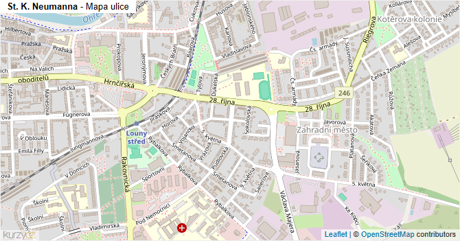 St. K. Neumanna - mapa ulice