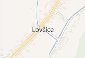 Lovčice v obci Lovčice - mapa části obce