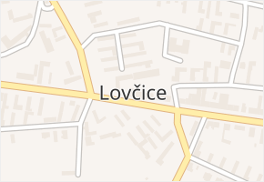 Lovčice v obci Lovčice - mapa části obce
