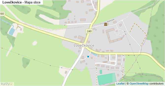 Lovečkovice - mapa obce