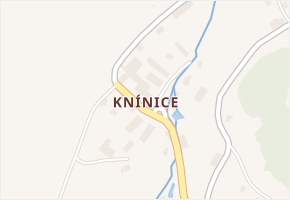 Knínice v obci Lovečkovice - mapa části obce
