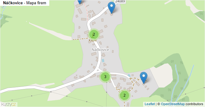 Náčkovice - mapa firem