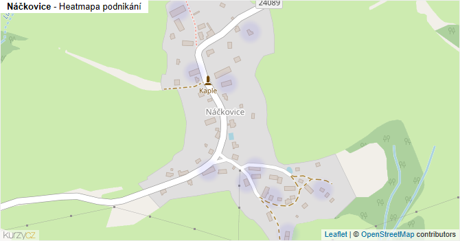 Náčkovice - mapa podnikání