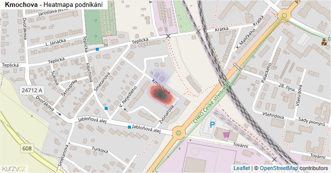 Kmochova - mapa podnikání
