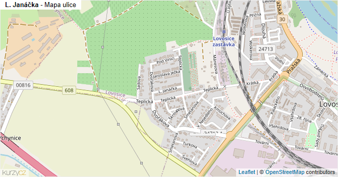 L. Janáčka - mapa ulice