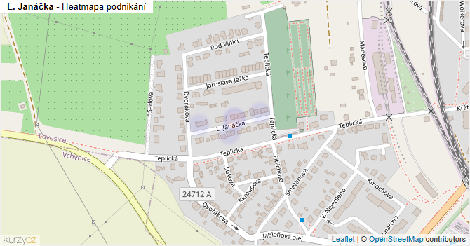 L. Janáčka - mapa podnikání