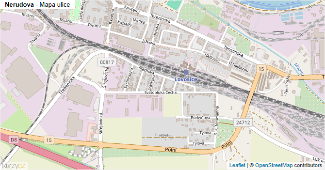 Nerudova - mapa ulice