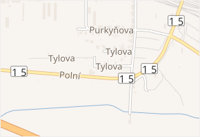 Polní v obci Lovosice - mapa ulice