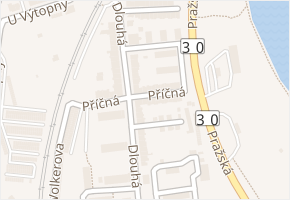 Příčná v obci Lovosice - mapa ulice