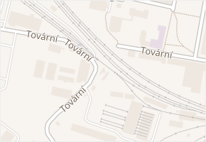 Tovární v obci Lovosice - mapa ulice
