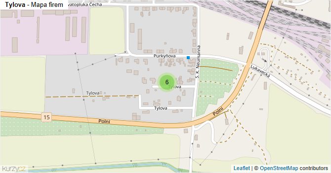 Tylova - mapa firem