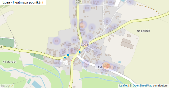 Loza - mapa podnikání