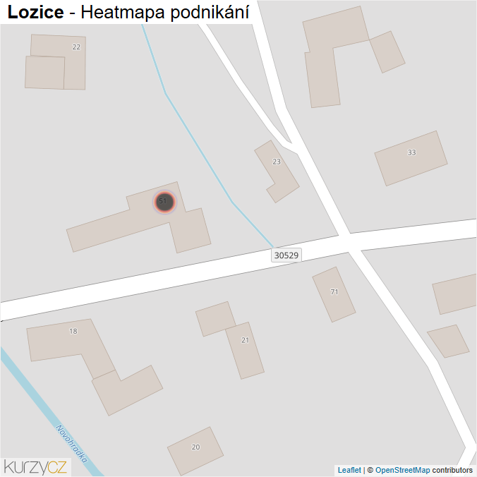 Mapa Lozice - Firmy v obci.
