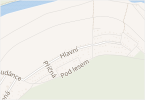 Hlavní v obci Lštění - mapa ulice