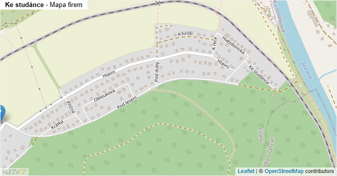 Ke studánce - mapa firem