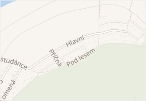 Oblouková v obci Lštění - mapa ulice