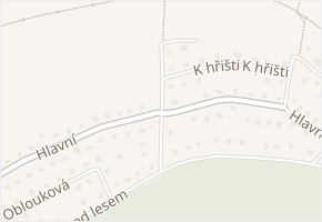 Pod duby v obci Lštění - mapa ulice