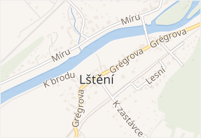Sportovní v obci Lštění - mapa ulice