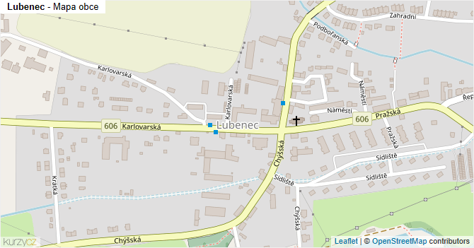 Lubenec - mapa obce