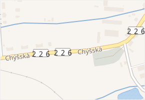 Chýšská v obci Lubenec - mapa ulice