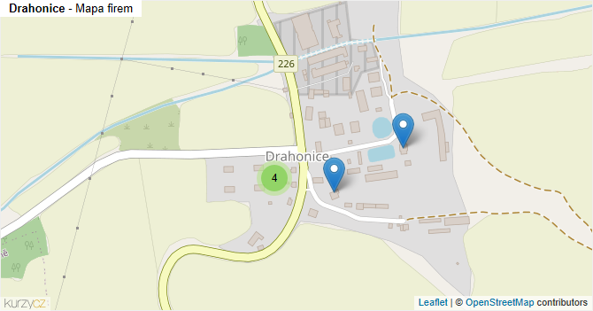 Drahonice - mapa firem