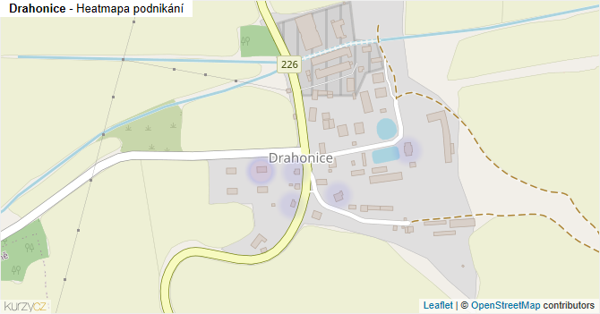 Drahonice - mapa podnikání