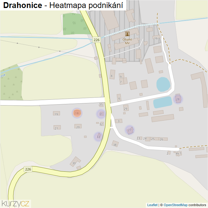 Mapa Drahonice - Firmy v části obce.