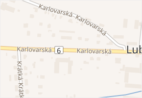 Karlovarská v obci Lubenec - mapa ulice