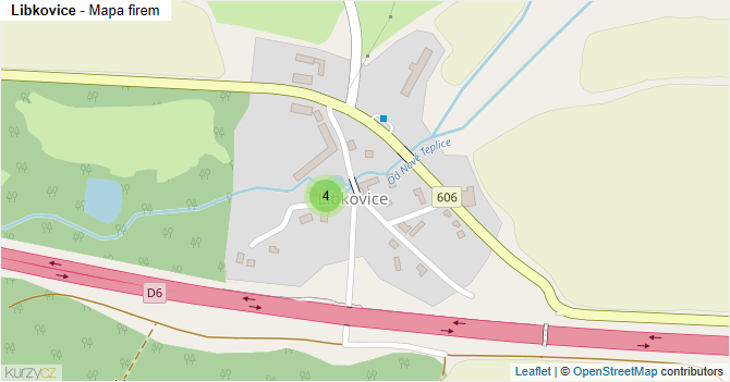 Libkovice - mapa firem