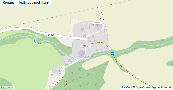 Řepany - mapa podnikání