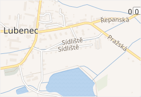 Sídliště v obci Lubenec - mapa ulice