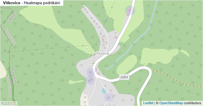Vítkovice - mapa podnikání