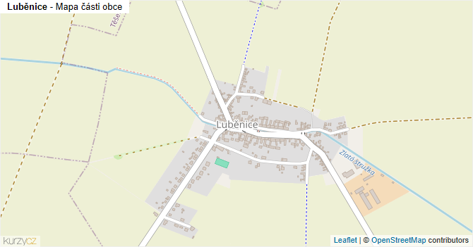 Luběnice - mapa části obce