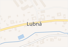 Lubná v obci Lubná - mapa části obce